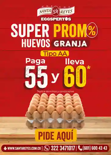 Pague 55 Huevos Lleve 60 De Granja Aa