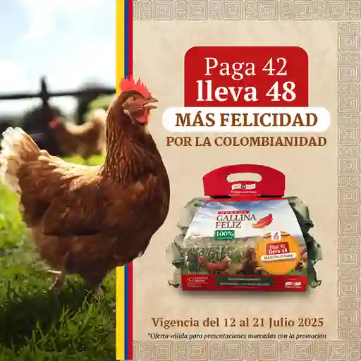Gallina Feliz - Paga 42 Lleva 48