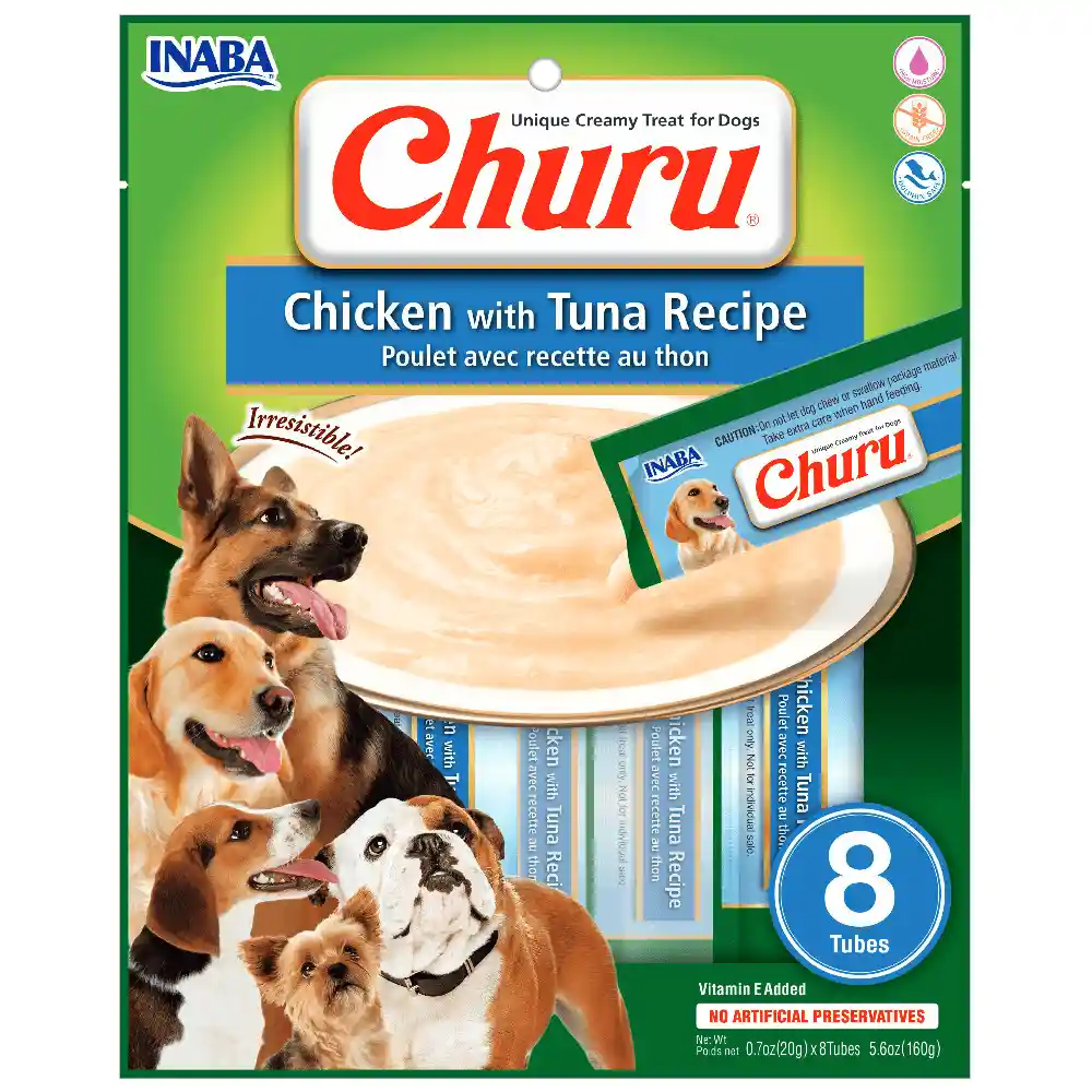 Inaba Dog Churu Chicken With Tuna 8p
