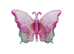 Bomba Globo Metalico Diseño De Mariposa Color Rosado 79cm X 52,5cm