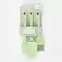 Utensilios Expressions Set X3 En Silicona Verde