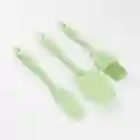Utensilios Expressions Set X3 En Silicona Verde
