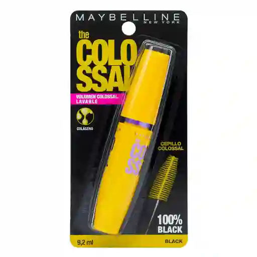 Pestañina Maybelline Colossal Volumen Lavable 100% Negro