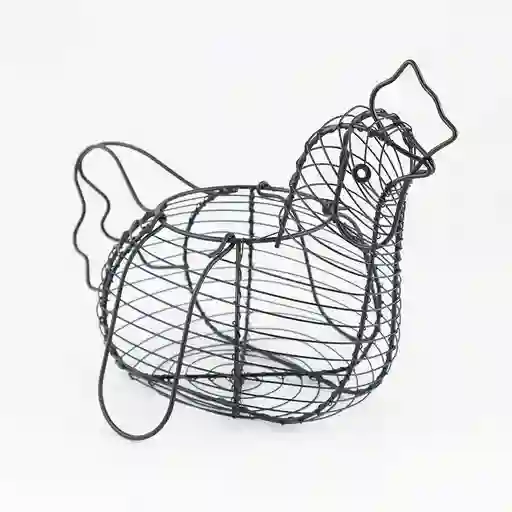 Gallina Organizadora Expressions 34x18cm Negro Hierro