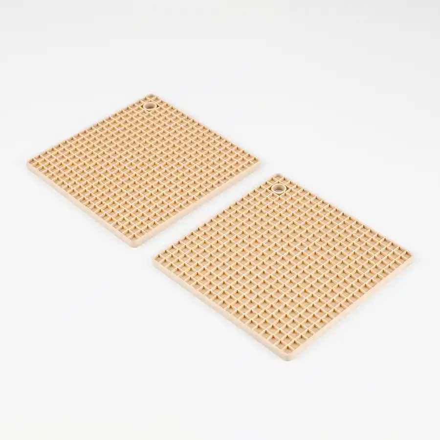 Porta Caliente Expressions Cuadrado 18x18cm Beige Silicona