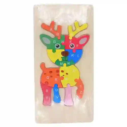 Rompecabezas Didactico - Reno Abecedario, Mediano