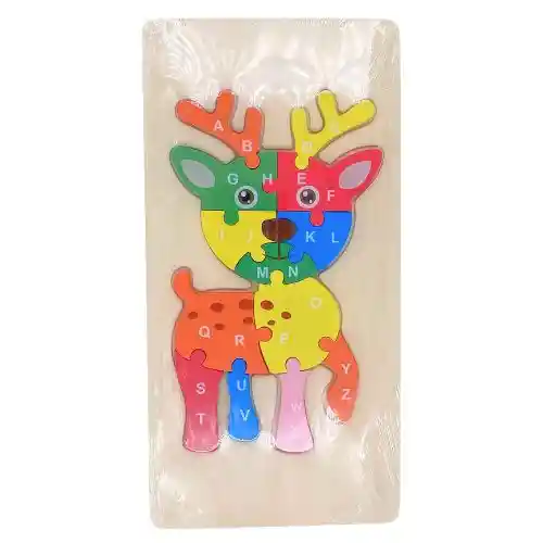 Rompecabezas Didactico - Reno Abecedario, Mediano