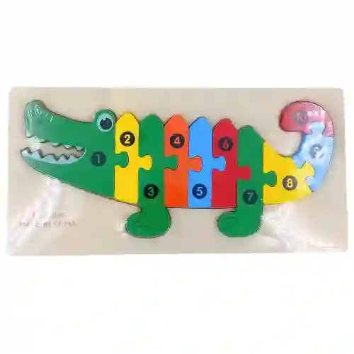Rompecabezas Didactico - Cocodrilo Numeros, Mediano