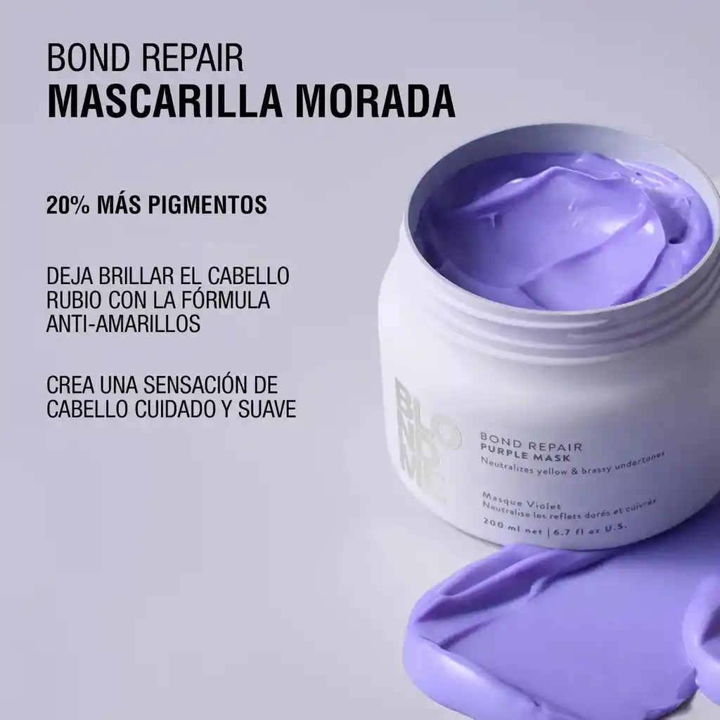 Blondme Mascarilla De Reparación Morado 200ml