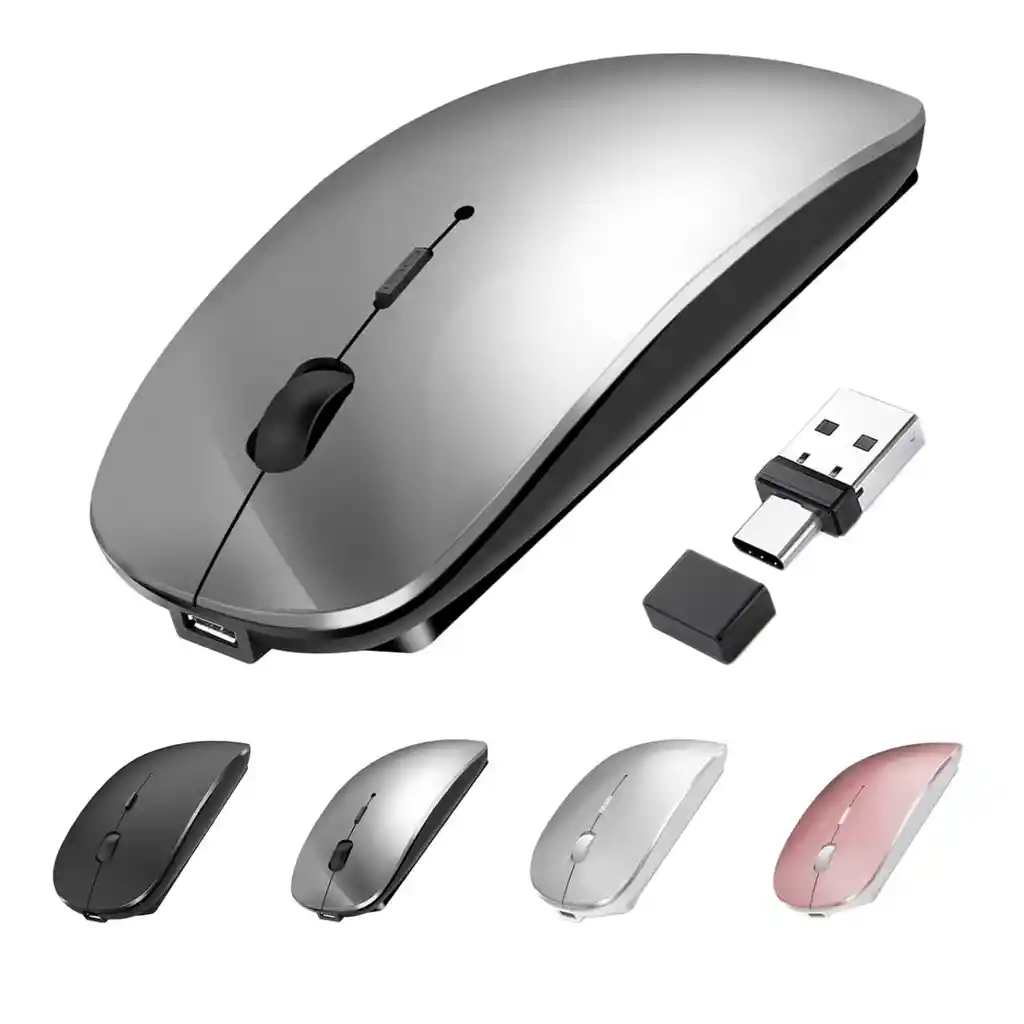 Mouse Raton Inalámbrico Bluetooth Pc Cell Tablet Recargable