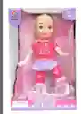 Muñeca Patinadora Luces Sonidos Juguete Niñas Rosada