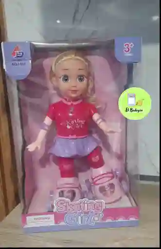 Muñeca Patinadora Luces Sonidos Juguete Niñas Rosada
