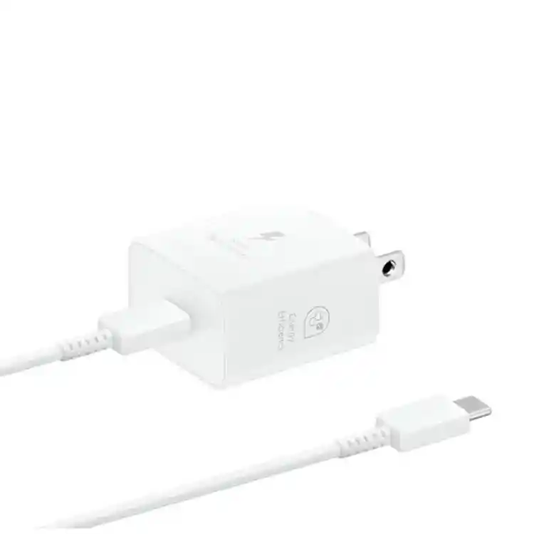 Cargador Samsung 25w Completo / Color Blanco
