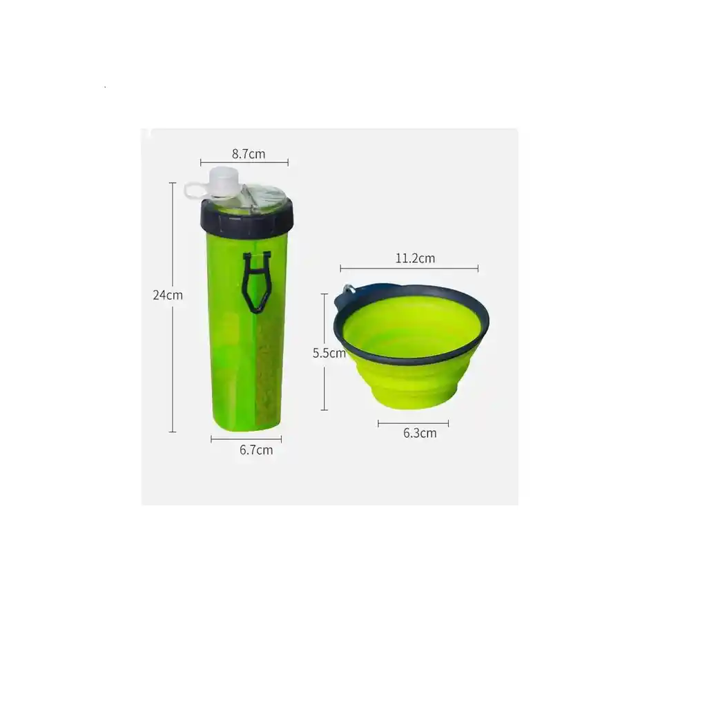 Botilito Bebedero De Agua Y Porta Comida