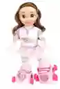 Muñeca Patinadora Luces Sonidos Juguete Niñas Morado