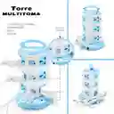 Torre Vertical Multitoma 12 Conexiones 3 Pisos 2500w X3 Usb