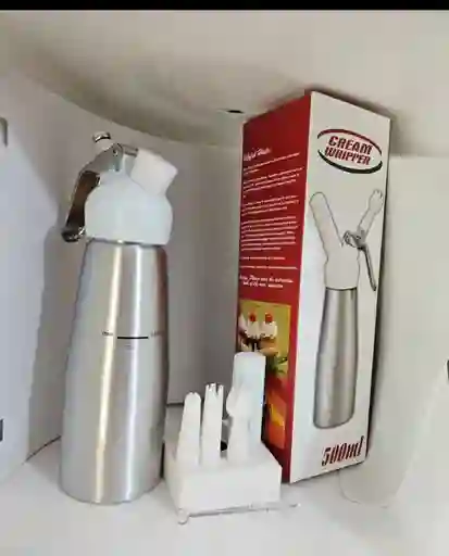 Chantillera Dispensador Crema Chantilly Acero Inoxidab 500ml