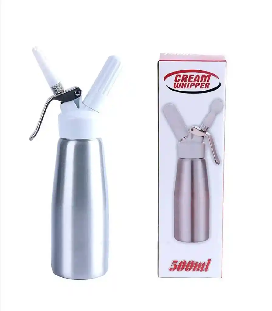 Chantillera Dispensador Crema Chantilly Acero Inoxidab 500ml