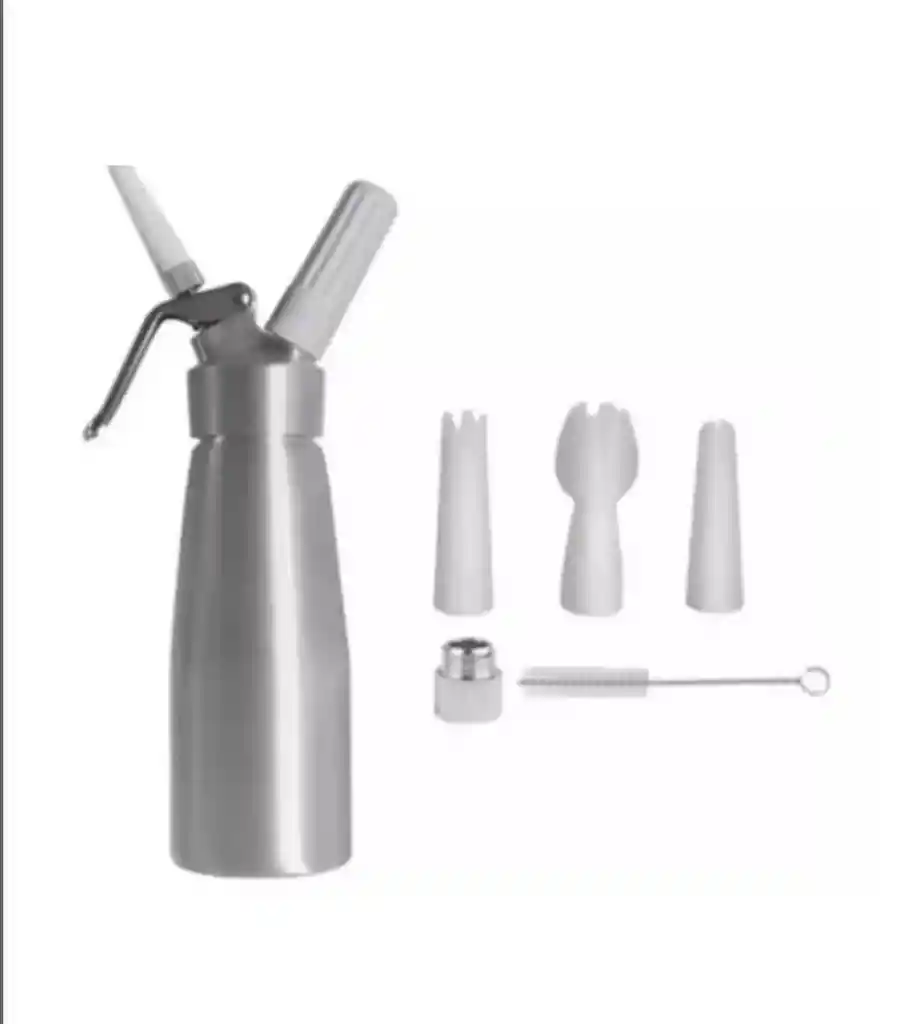 Chantillera Dispensador Crema Chantilly Acero Inoxidable 1000 Ml