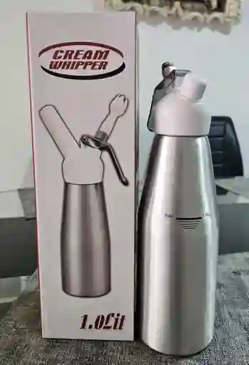 Chantillera Dispensador Crema Chantilly Acero Inoxidable 1000 Ml