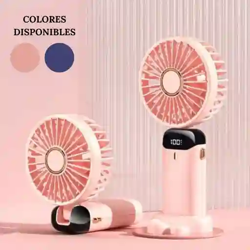 Ventilador Recargable Usb Portatil Con Base 5 Velocidades N15