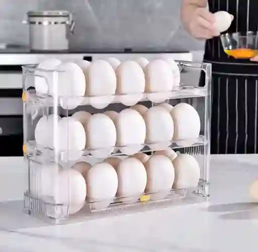 Caja De Almacenamiento Organizadora Para Huevos 30 Puestos