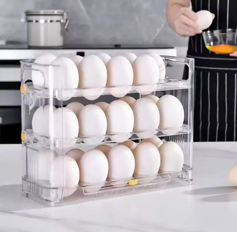 Caja De Almacenamiento Organizadora Para Huevos 30 Puestos
