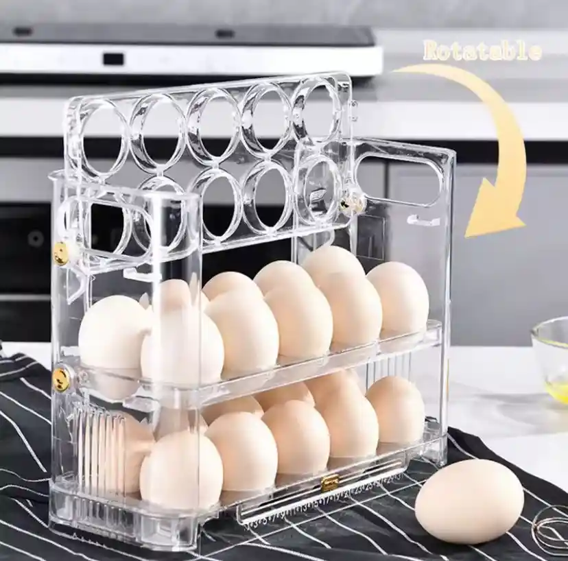 Caja De Almacenamiento Organizadora Para Huevos 30 Puestos