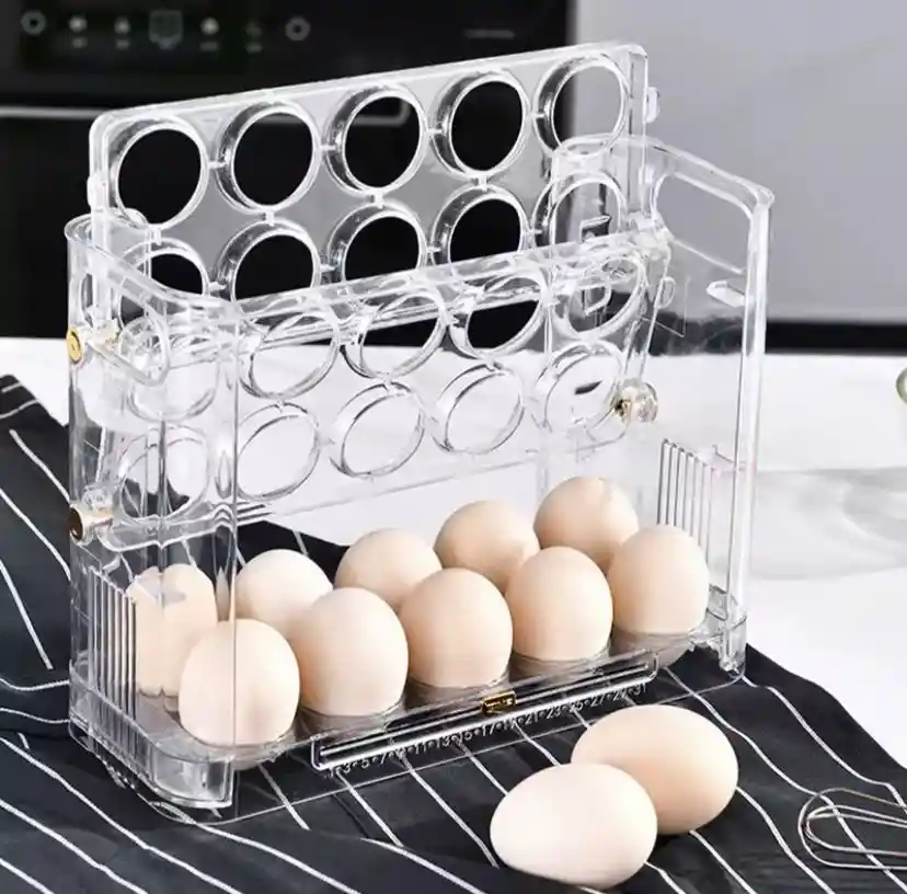Caja De Almacenamiento Organizadora Para Huevos 30 Puestos