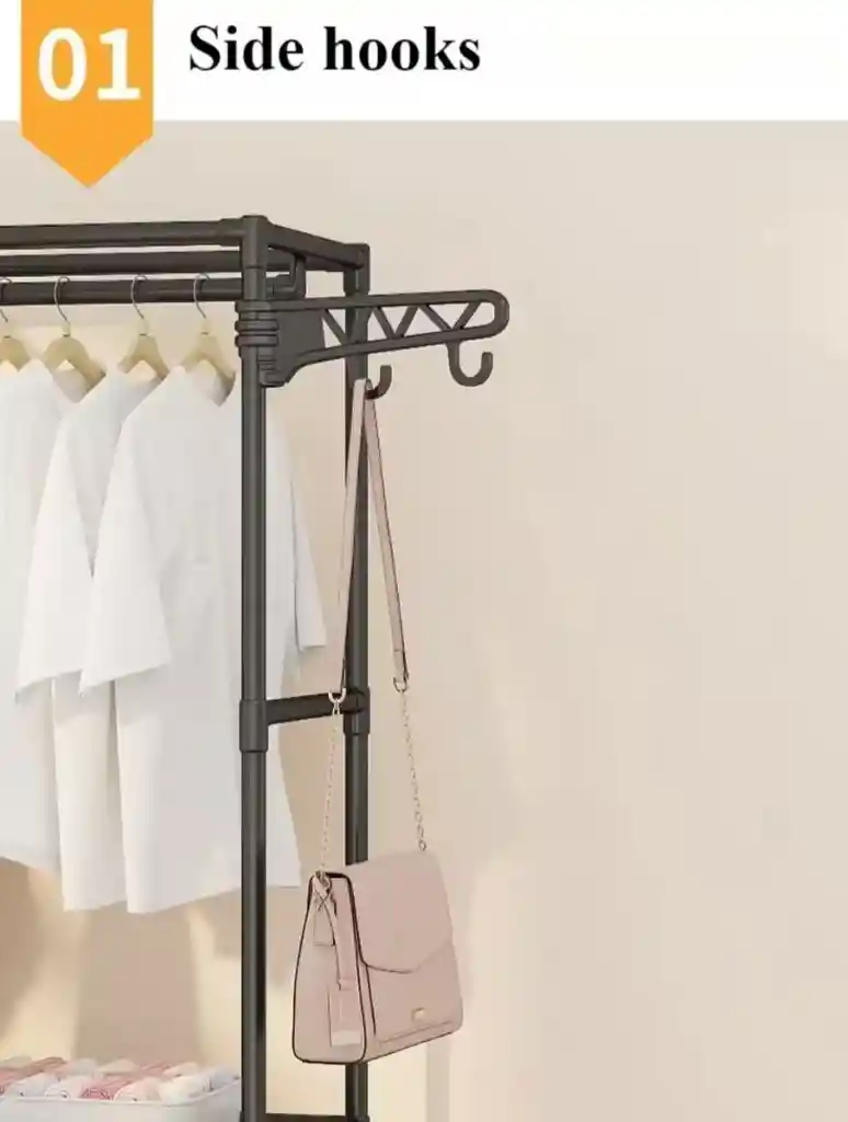 Ropero Armable 3 Cuerpos Closet Modular Con Perchero