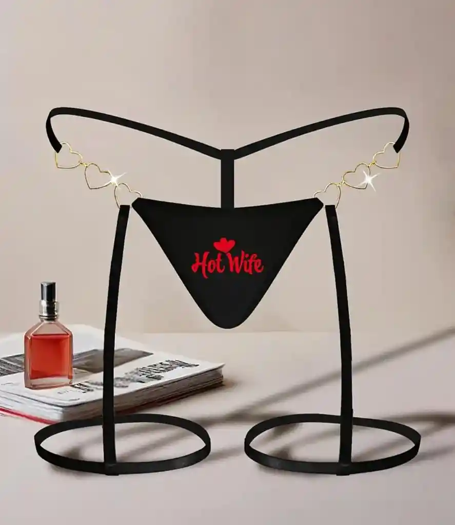 Tanga Negra Con Rojo Hot Wife