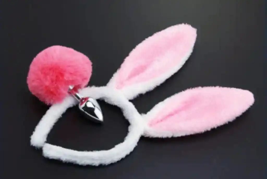 Conjunto Conejita Rosado Con Plug Y Orejitas