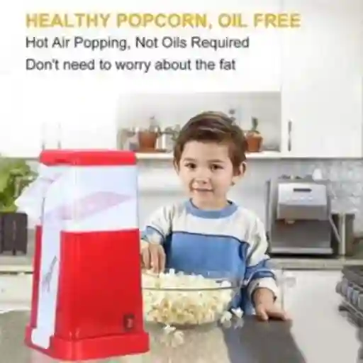 Crispetera Electrica Mini Maquina Para Palomitas De Aire Caliente