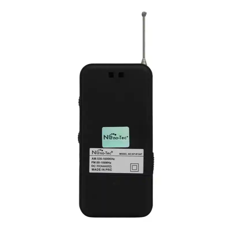 Radio Portátil Nano-tec Nt-r1247 Am/fm - Práctico, Ligero Y Con Gran Alcance