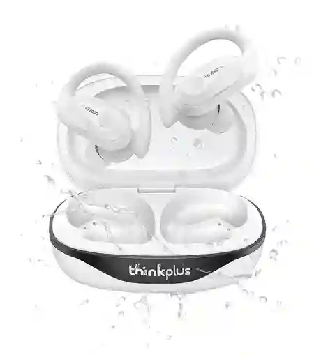Auriculares Deportivos Lenovo Lp75 Sonido Hifi Y Enc Impermeables Blancos