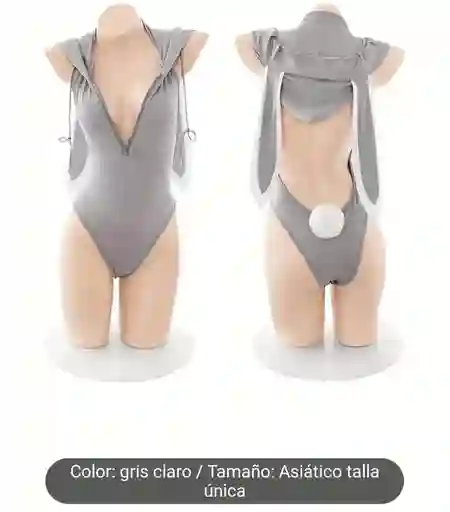 Disfraz Roles De Conejita Gris Sexy