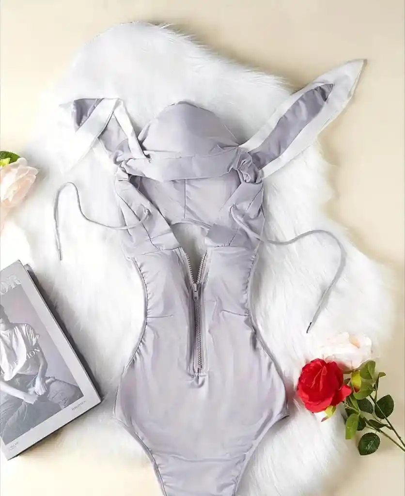 Disfraz Roles De Conejita Gris Sexy
