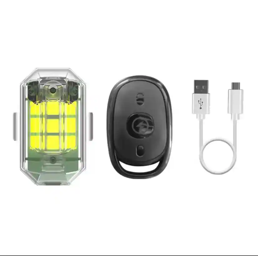 Luz Estroboscópica Led Para Moto O Bicicletacon Control Remoto Inalámbrico