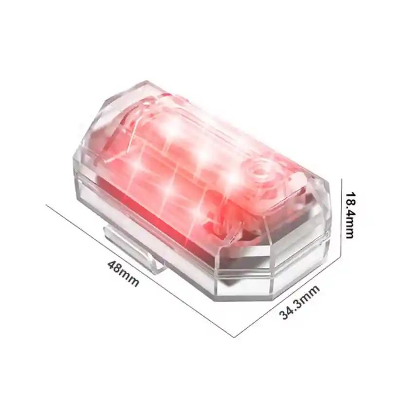 Luz Estroboscópica Led Para Moto O Bicicletacon Control Remoto Inalámbrico