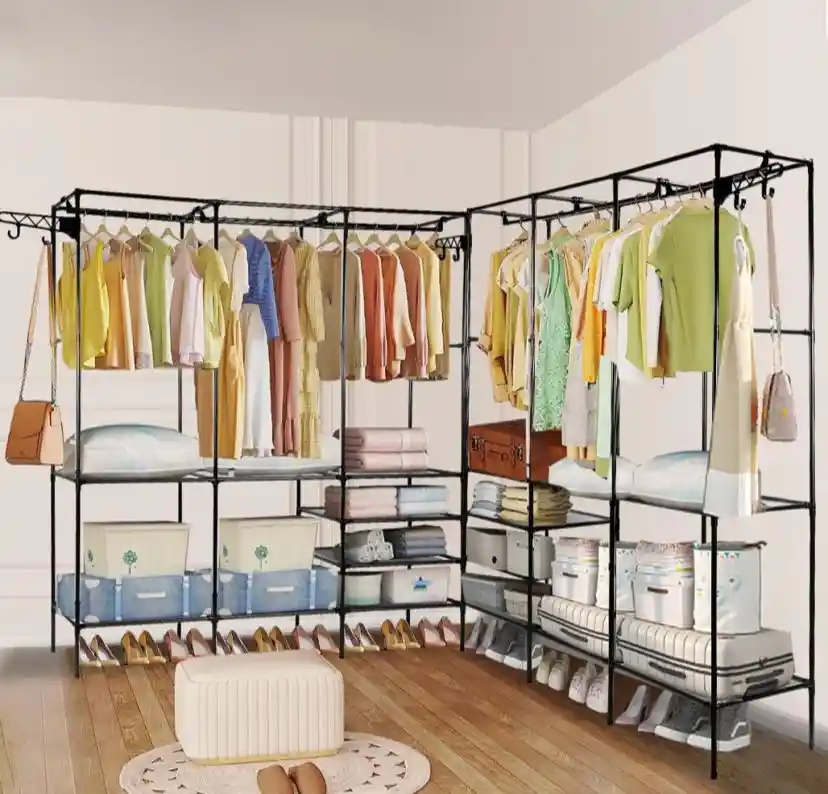 Ropero Armable 3 Cuerpos Closet Modular Con Perchero