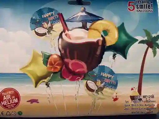 Bombas Globos Por 5 Piezas Diseño Playa Para Decoracion De Fiestas Hombre O Mujer