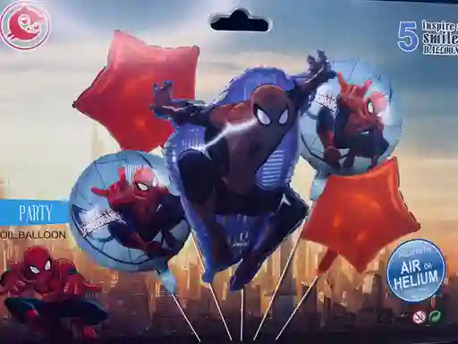 Bombas Globos Por 5 Piezas Diseño Spider Man Los Vengadores Para Decoracion De Fiestas Niño O Hombre O Mujer