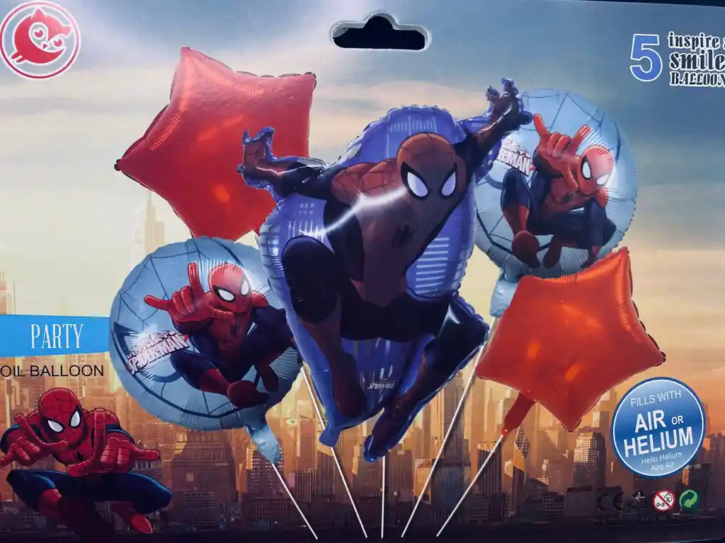 Bombas Globos Por 5 Piezas Diseño Spider Man Los Vengadores Para Decoracion De Fiestas Niño O Hombre O Mujer