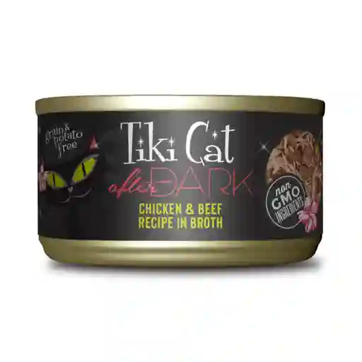 Tiki Cat After Dark - Pollo Y Carne En Caldo - 80gr