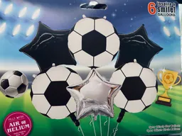 Bombas Globos Por 5 Piezas Diseño Futbol Balon Para Decoracion De Fiestas Niño O Hombre O Mujer