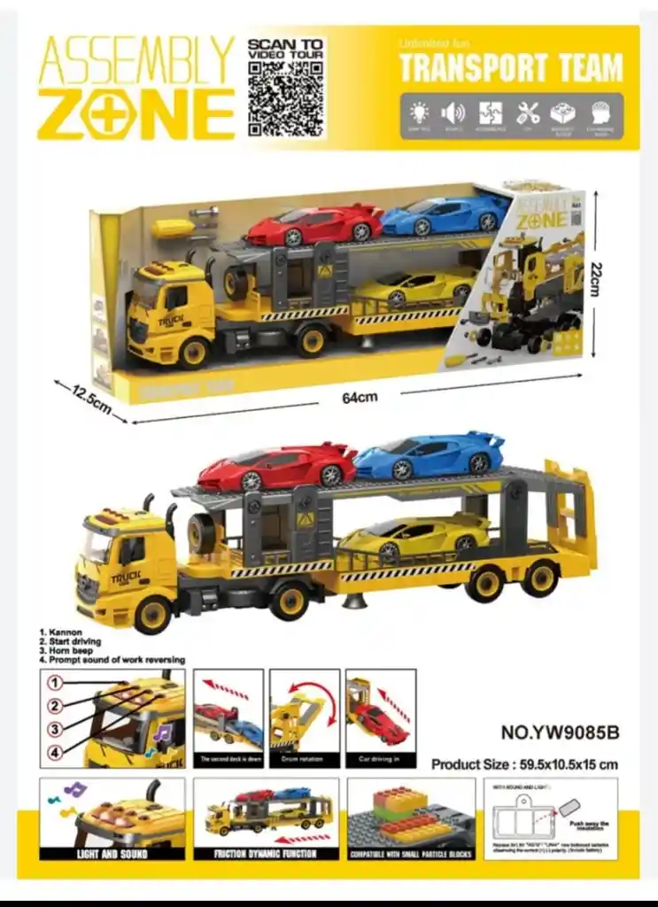 Carro Camion Grande De Construcción Juguete Para Niños