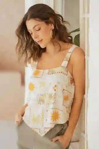 Blusa Solare Color Marfil Talla S