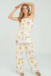 Pantalon Saint Tropez Color Marfil Talla 10