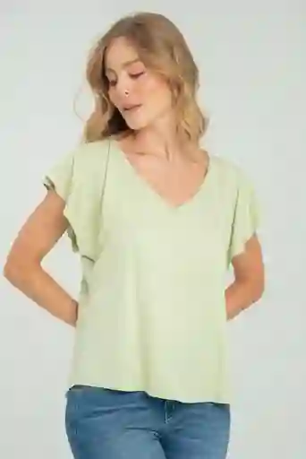 Blusa Kylie Color Verde Manzana Talla Xs