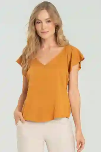 Blusa Kylie Color Amarillo Oscuro Talla L
